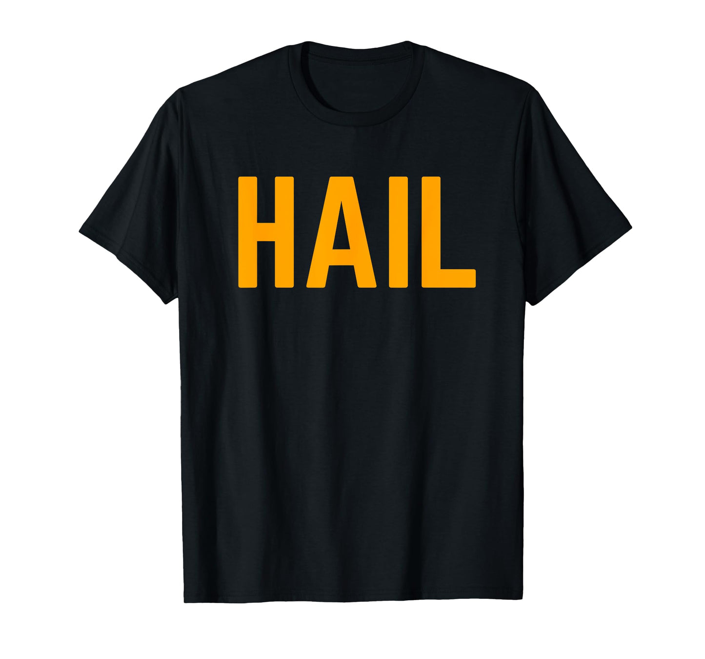 Burgundy Gold Football Hail T-Shirt