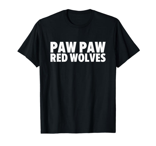 Paw Paw Red Wolves Bold T-Shirt