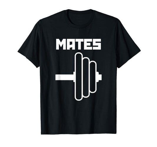 Swole Mates Cute Workout Couples Valentines Day Gym Fitness T-Shirt