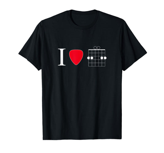 I Heart Jesus GSUS Guitar T-Shirt Design T-Shirt