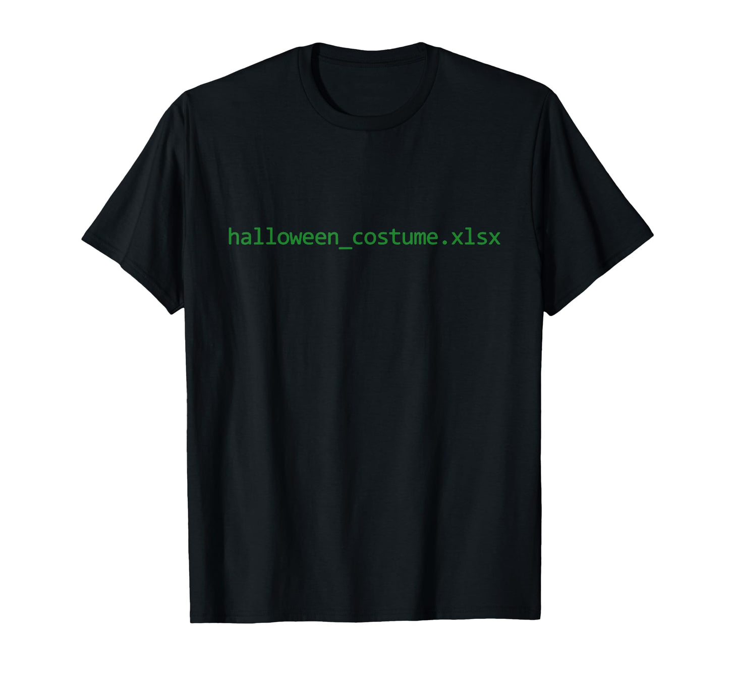 Vintage Funny Halloween Excel Spreadsheet File T-Shirt