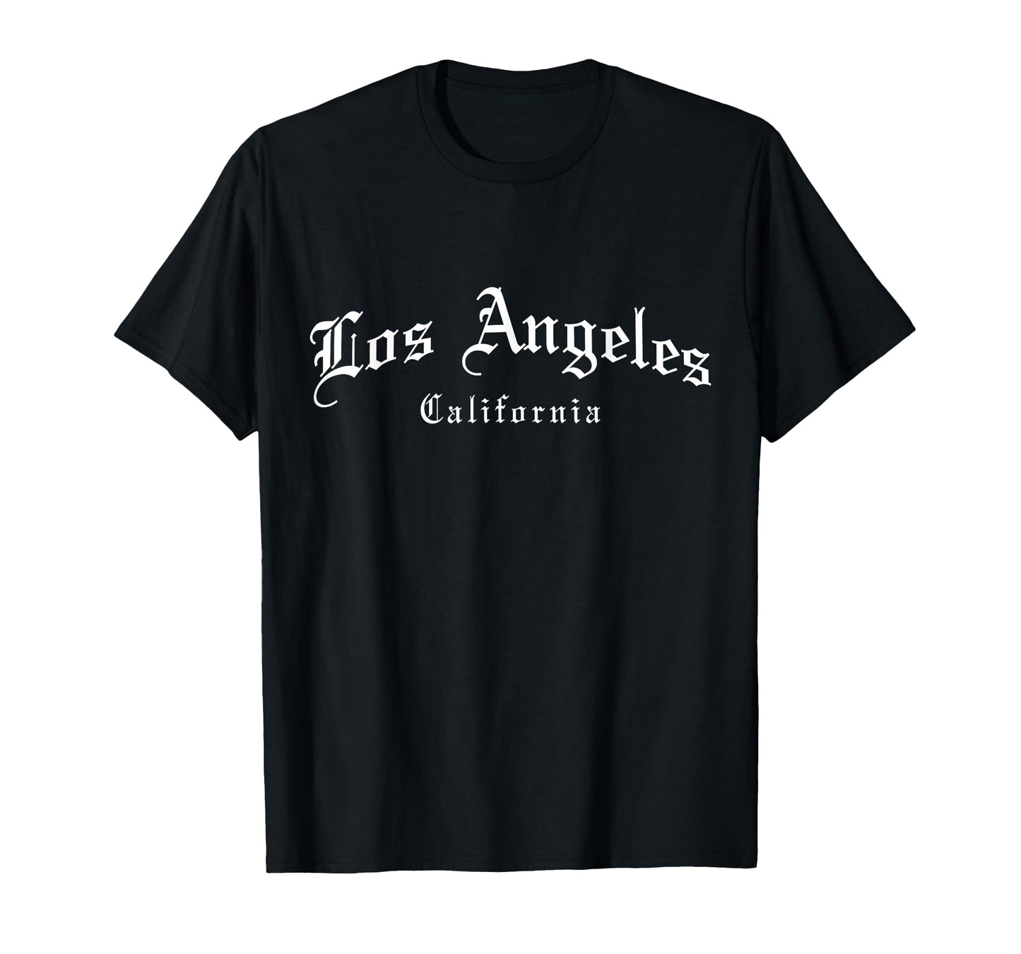Los Angeles California LA Vintage Old School English Font T-Shirt