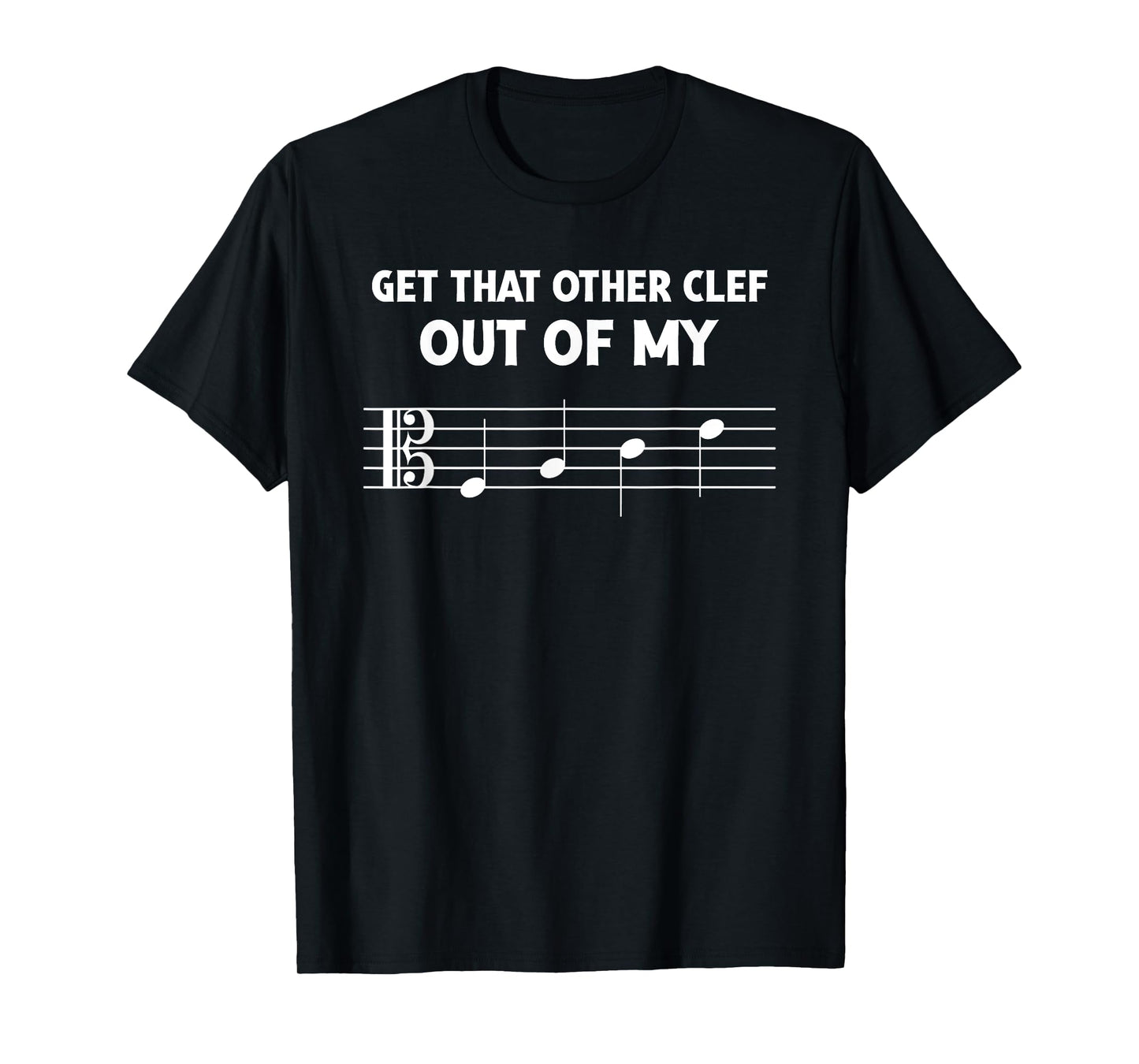 Funny Alto Clef Out Of My Face for Orchestra Viola Players T-Shirt
