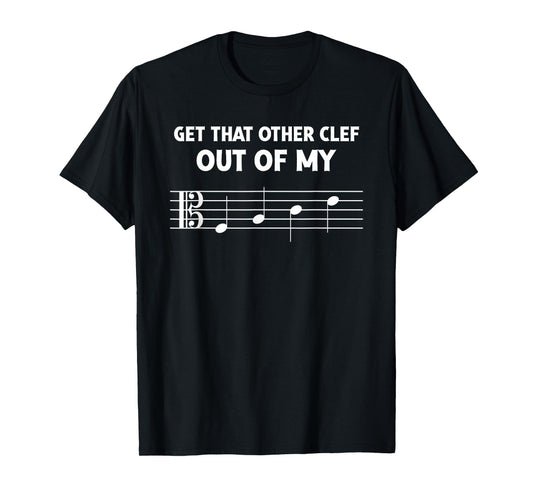 Funny Alto Clef Out Of My Face for Orchestra Viola Players T-Shirt