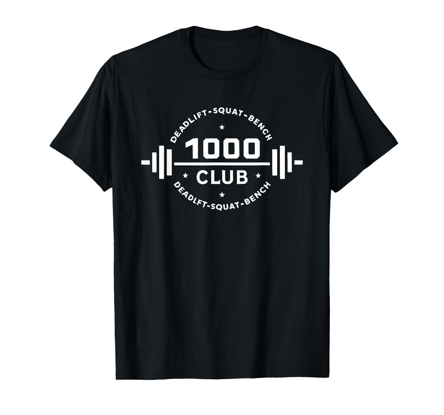 1000 LB Club Body Building Workout Gym Weightlifter T-Shirt