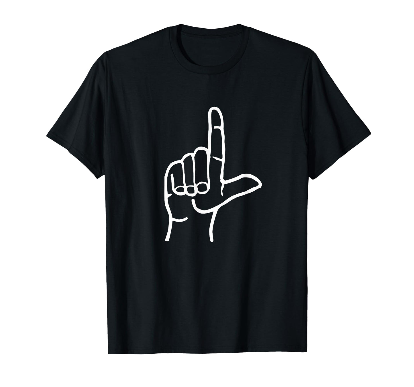 Loser ASL American Sign Language Letter L Finger Spelling T-Shirt
