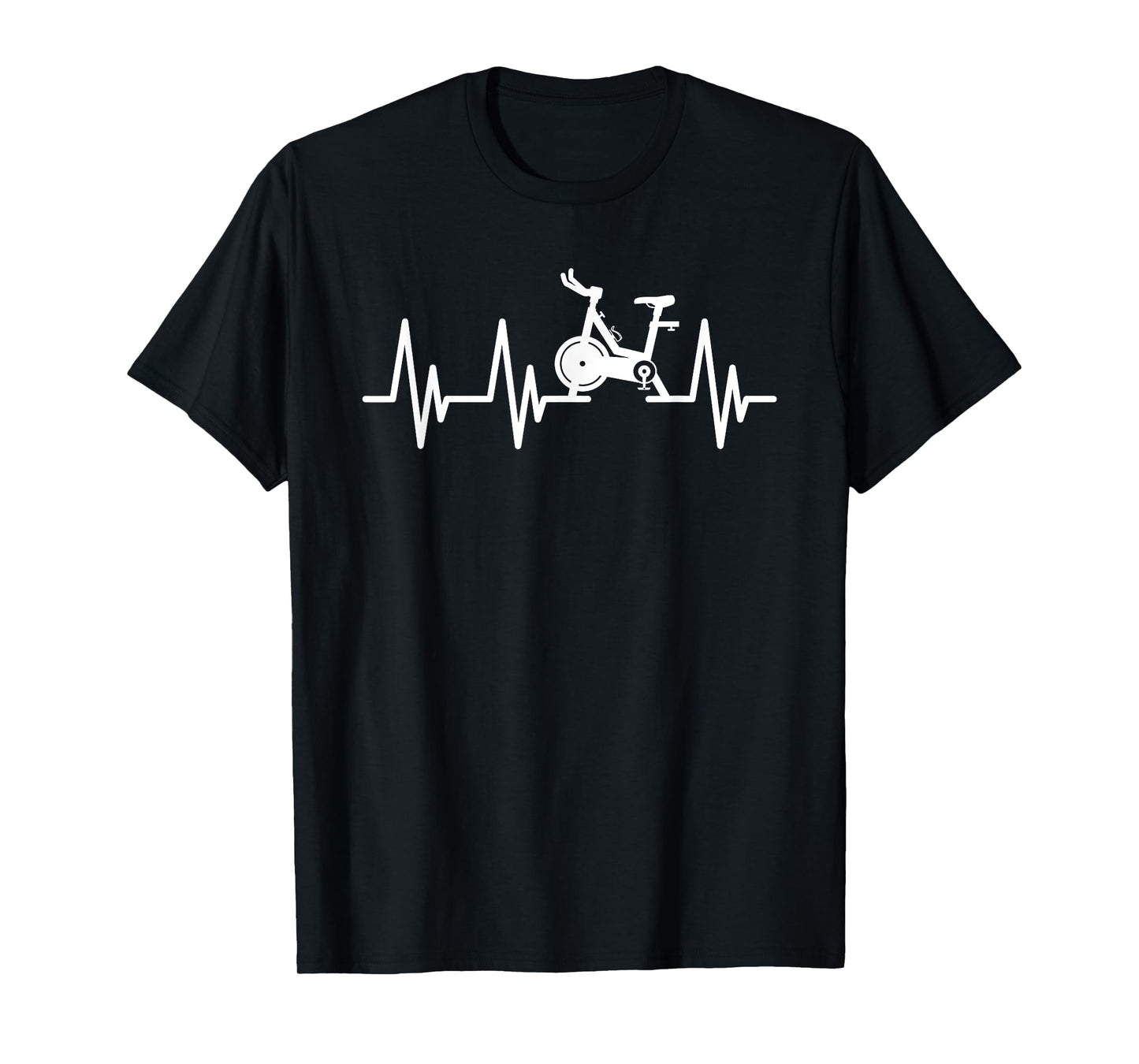 Love Spin Heartbeat Funny Gym Workout Fitness Spinning Class T-Shirt