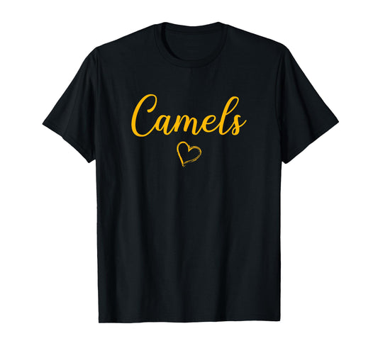 Campbell County Camels Above Small Heart T-Shirt