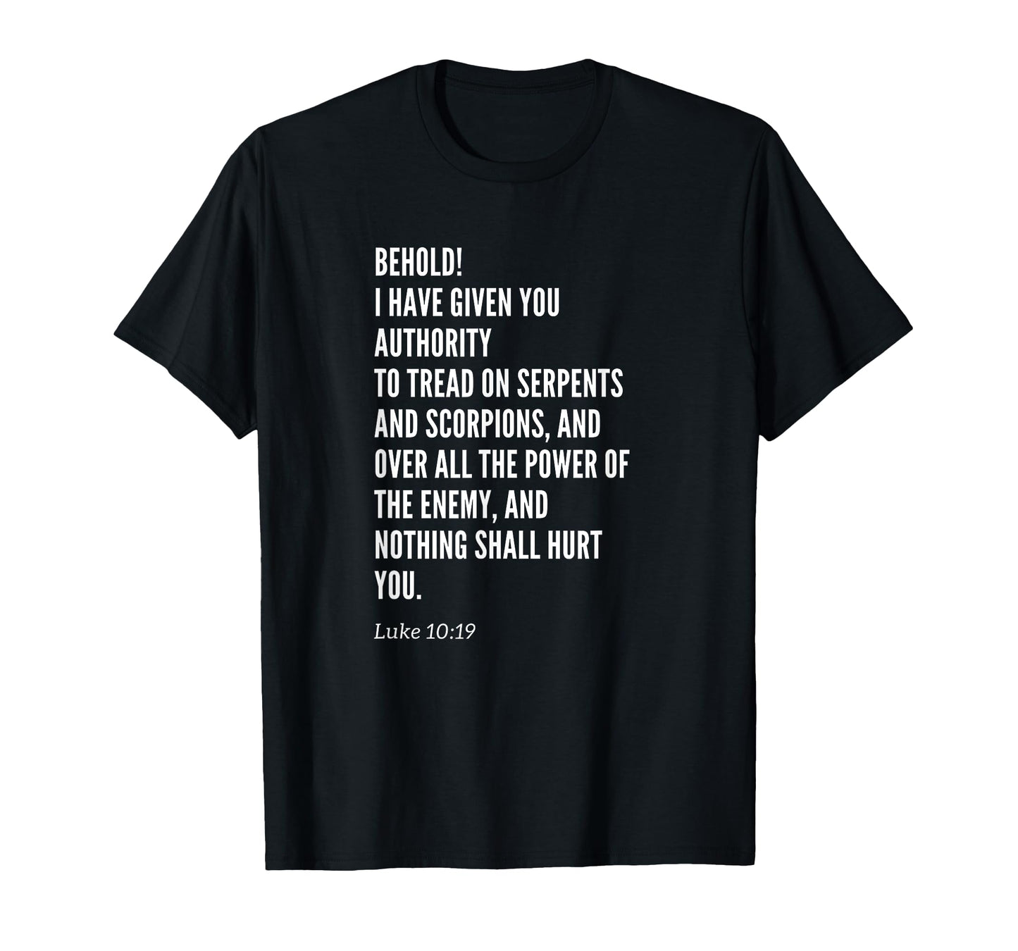 Christian Womens Girls Mens Boys Luke Ten Nineteen T-Shirt