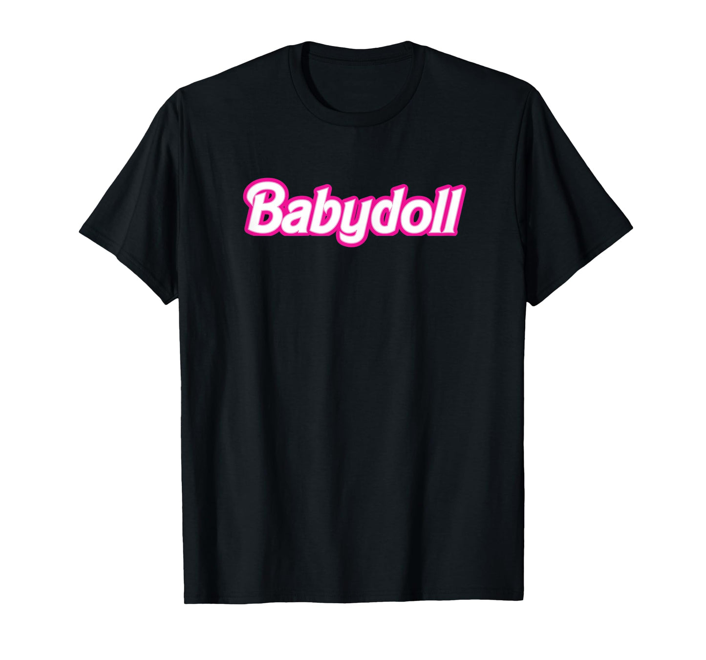 Womens Babydoll Pink Retro Girlie T-Shirt