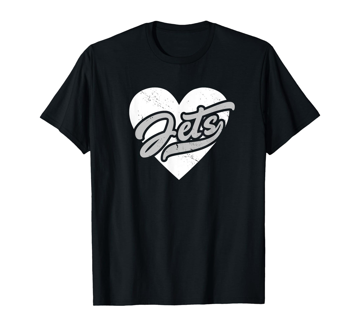 Vintage Jets High School Go Jets Pride Heart T-Shirt