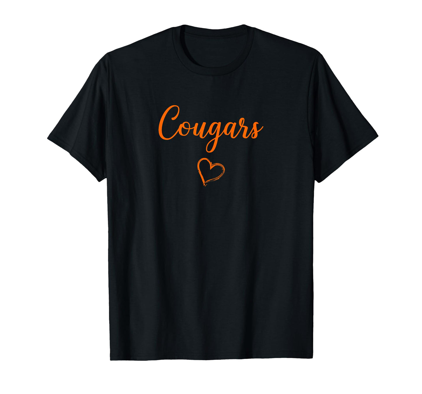 Garden City Cougars Above Small Heart T-Shirt
