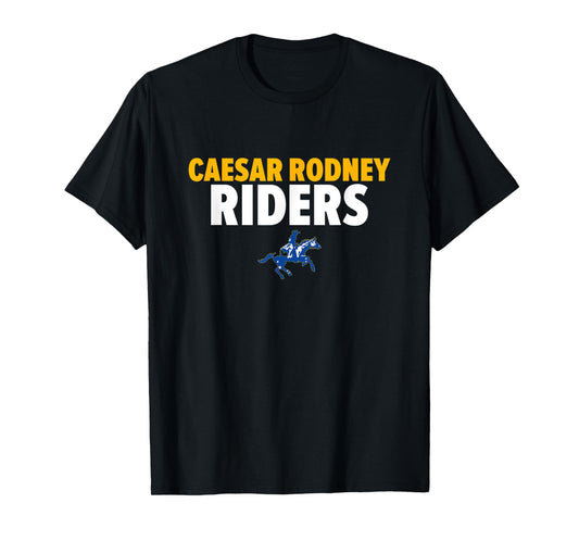Caesar Rodney Riders Logo Bold HS T-Shirt