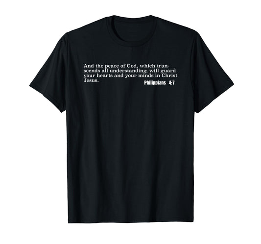Philippians 4:7 Christian Bible Verse Shirt
