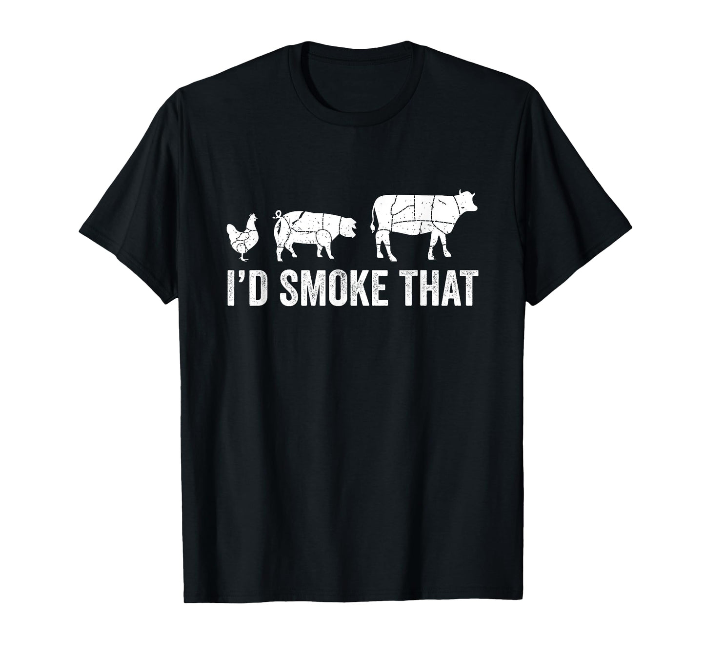 I'd Smoke That Fun BBQ Smoker Chef T-Shirt