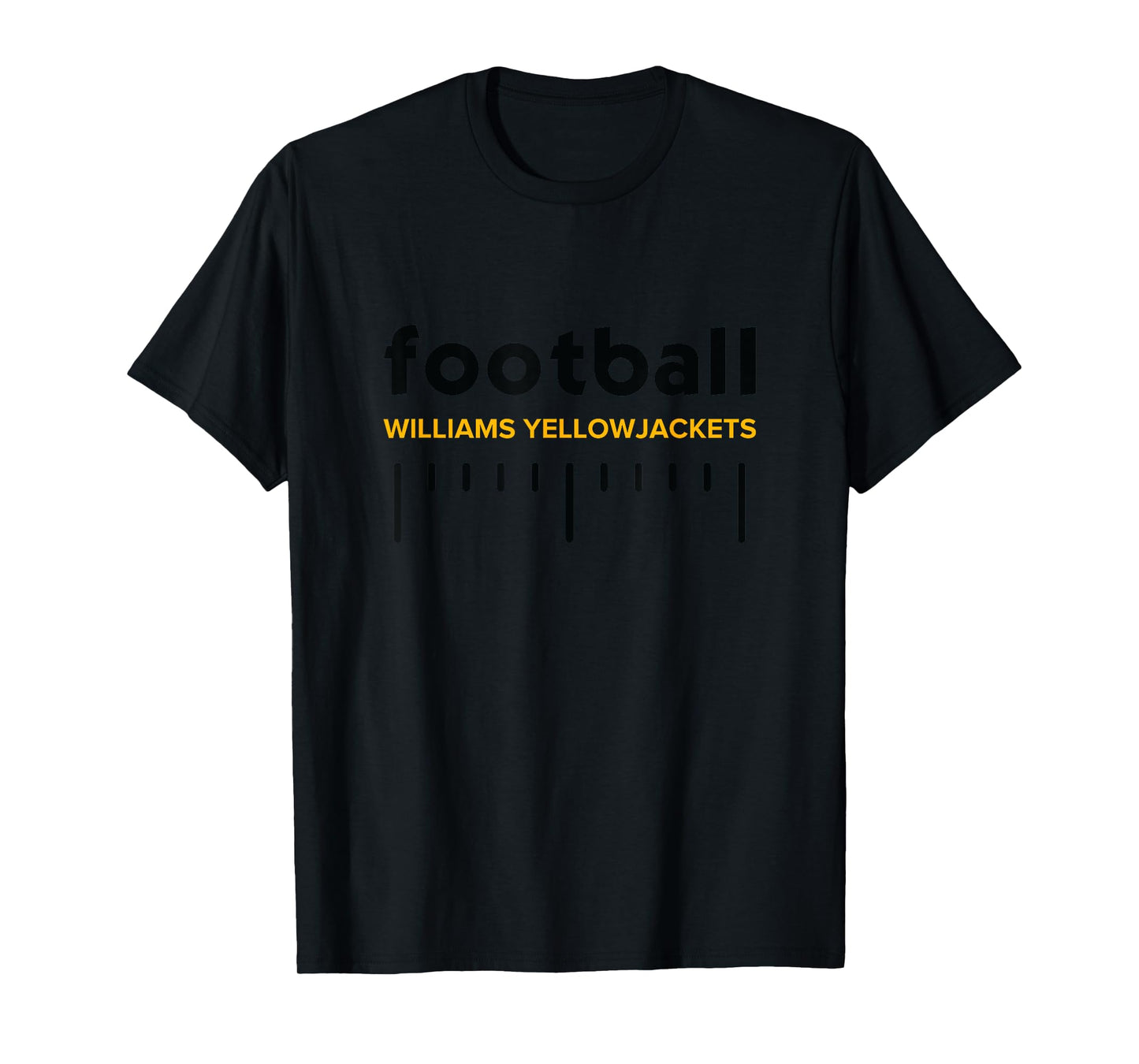 Williams Yellowjackets Football Lines HS T-Shirt
