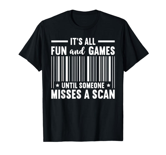 Fun and Games Misses A Scan Postal Worker Mailman Postman T-Shirt