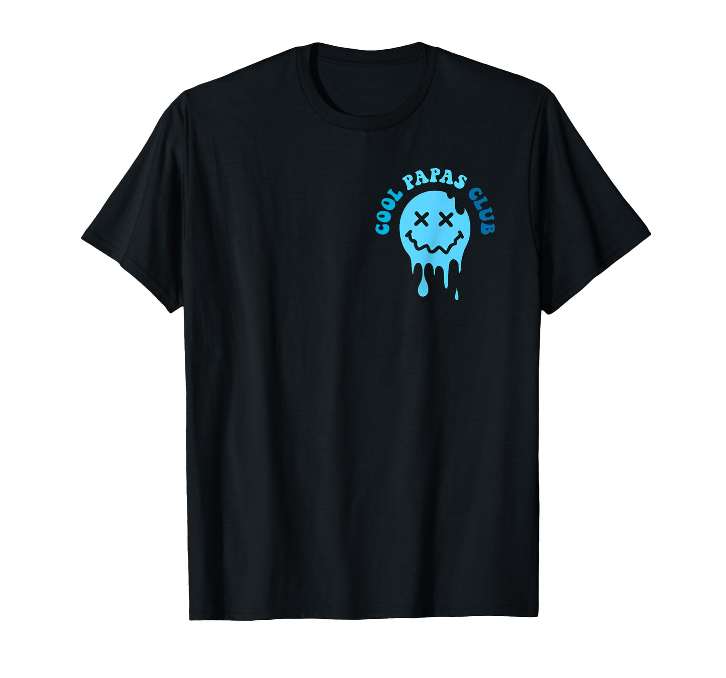 Cool Papas Club Vintage Papas Grandpa Father’s Day 2 Sided T-Shirt