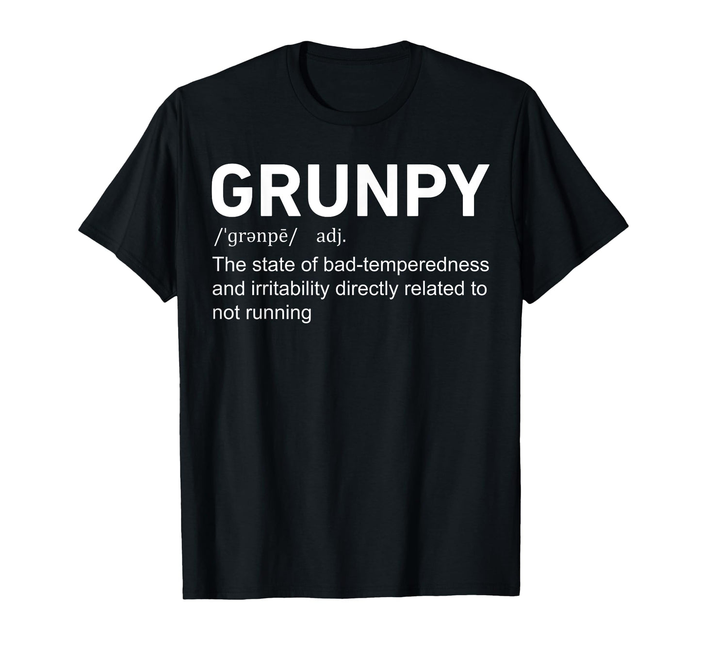 Runner Race Sports Lovers Running Men Women Gift Funny Grunpy Definition Running Runner Gag T-Shirt