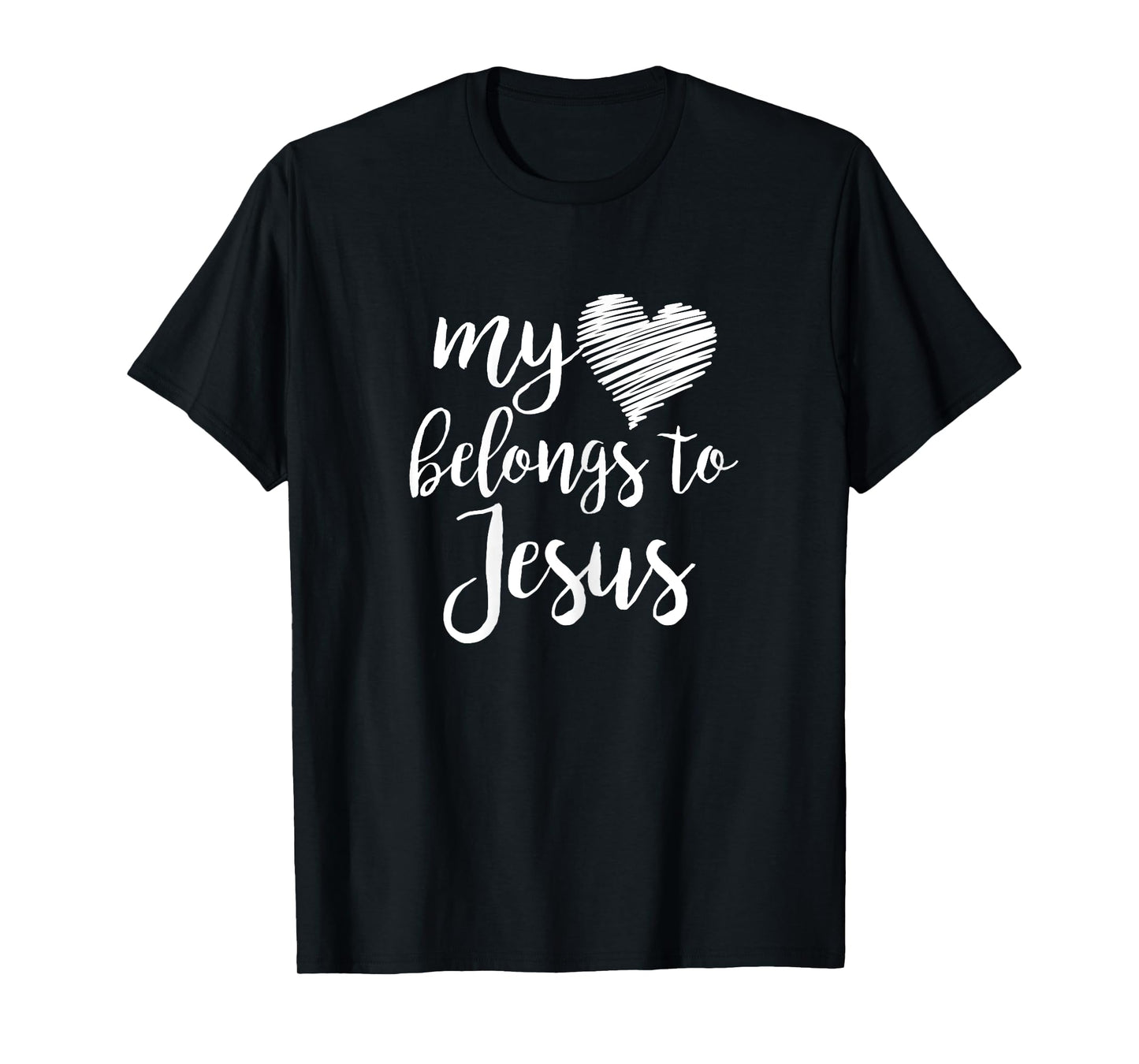 My Heart Belongs to Jesus for Teen Girls Women Christian T-Shirt