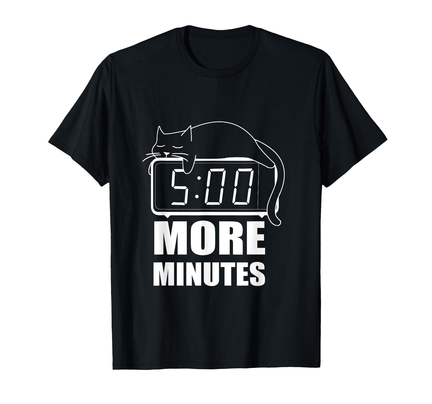 5 More Minutes Cute Sleeping Cat Men Women T-Shirt