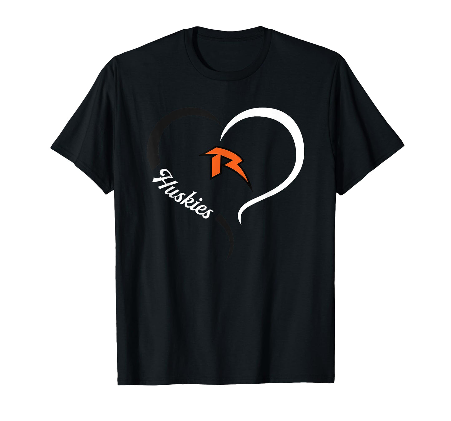 Ritenour Huskies Logo Half Heart Slogan HS T-Shirt