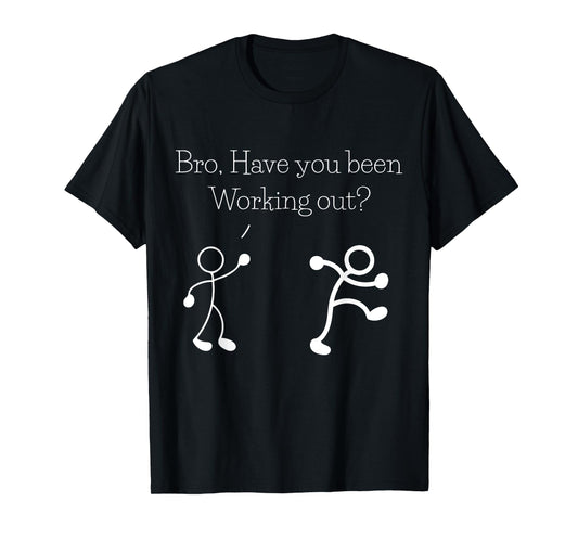 Embroidery Figure Workout Fitness Gym Funny Sayings T-Shirt