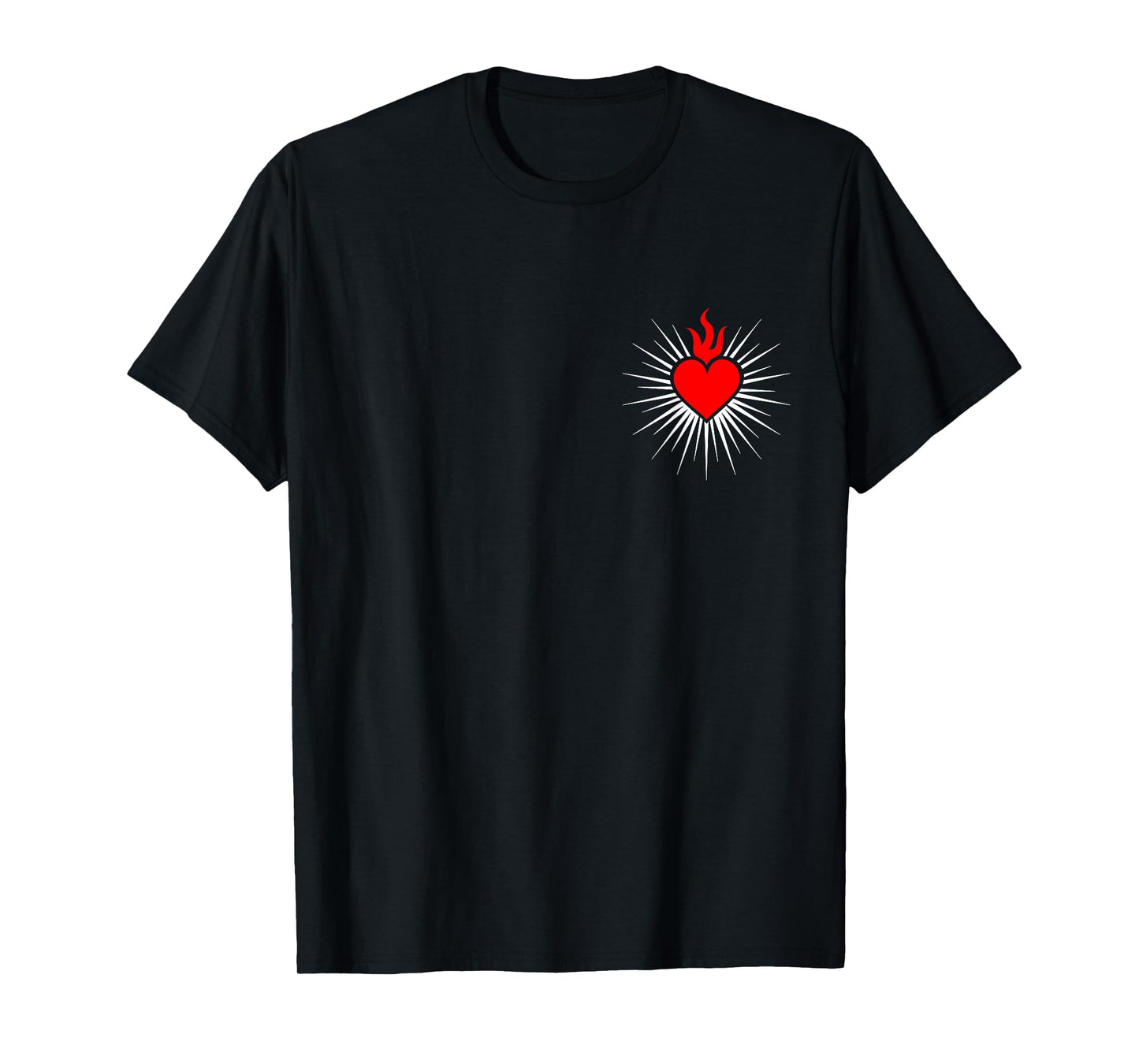 Sacred Heart Love Jesus Christ God Christian Church Religion T-Shirt