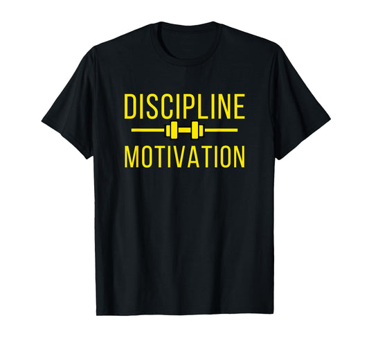 Discipline over Motivation Gym Pump Cover Gains T-Shirt