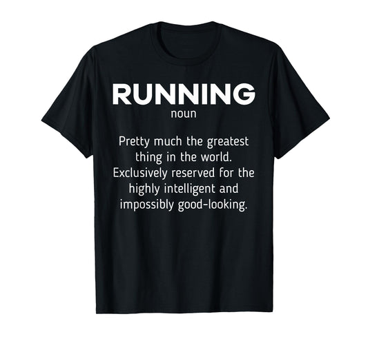Running Definition Funny Marathon Runner Jogger Runners Gift T-Shirt