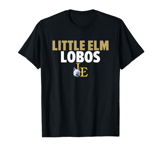 Little Elm Lobos Logo Bold HS T-Shirt