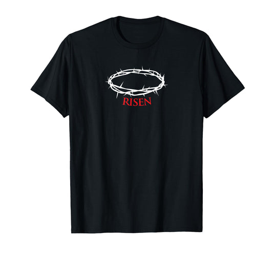 Christian Easter, Crown of Thorns Shirt, Christ He is Risen T-Shirt