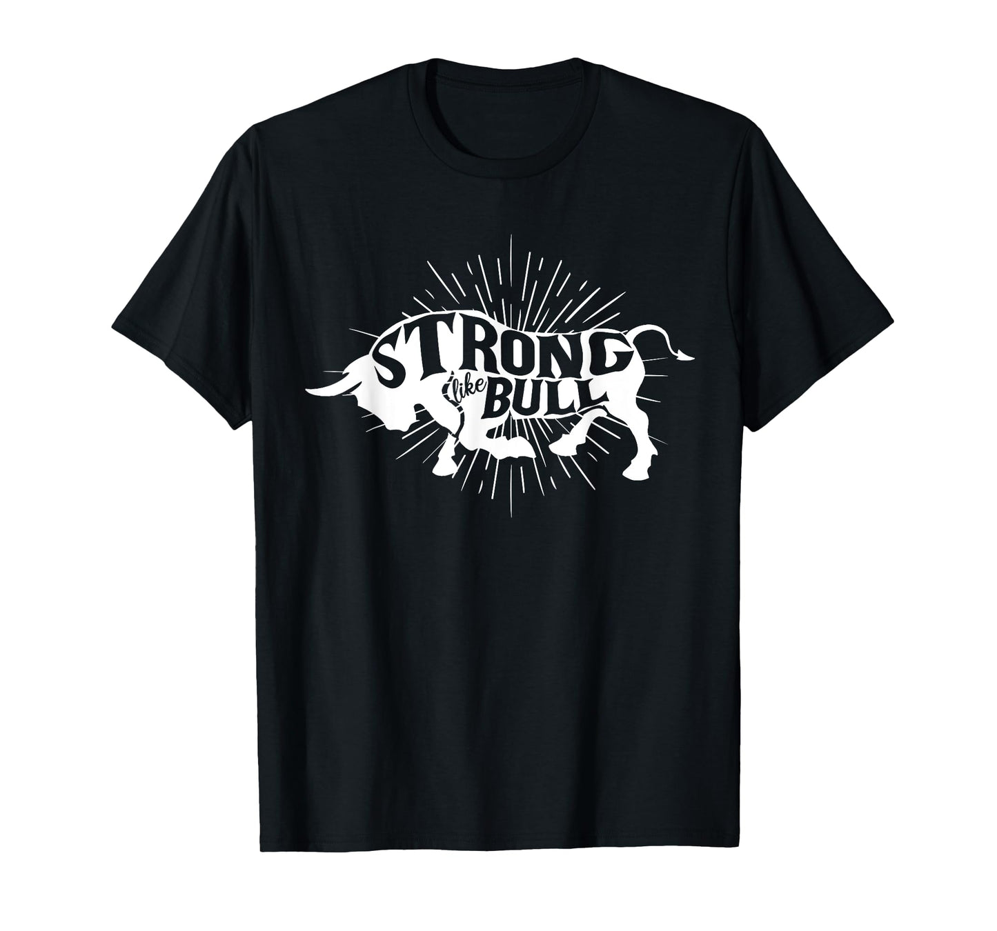 Strong Like Bull Powerlifter Bodybuilder Gym Cowboy Gym T-Shirt