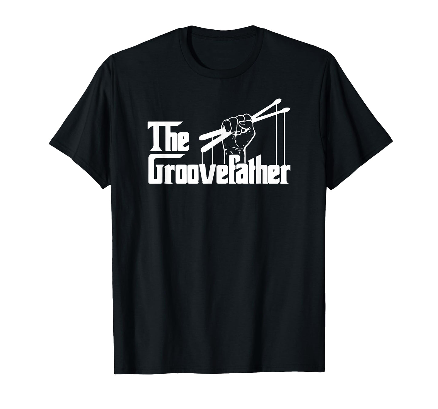 The Groovefather Vintage Drums Drumming Band Drummer T-Shirt