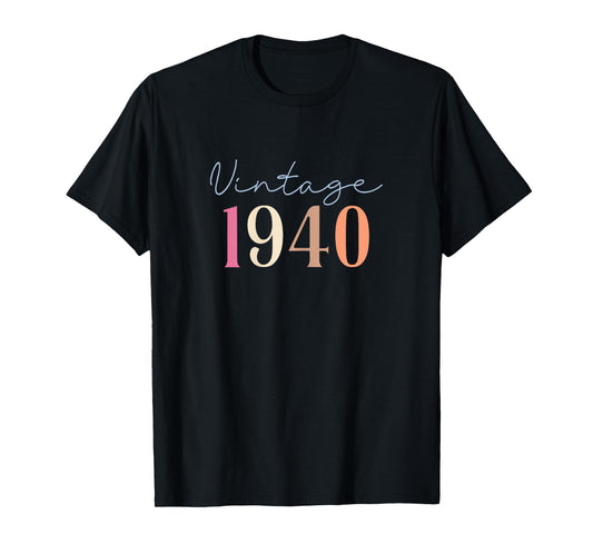 85 Years Old Vintage 1940 85th Birthday For Women T-Shirt