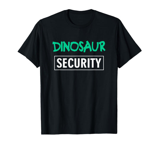 Dinosaur Security Parents Dads Moms Funny Halloween Costume T-Shirt