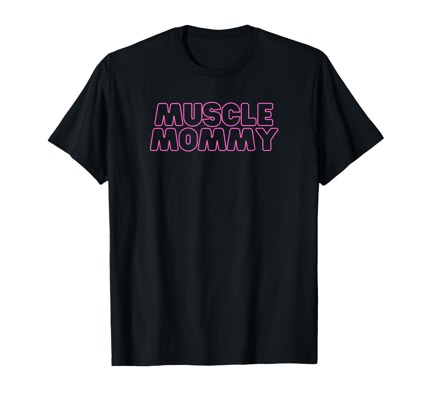 Mens Gym Muscle Mommy Pump Cover for Women Pink T-Shirt