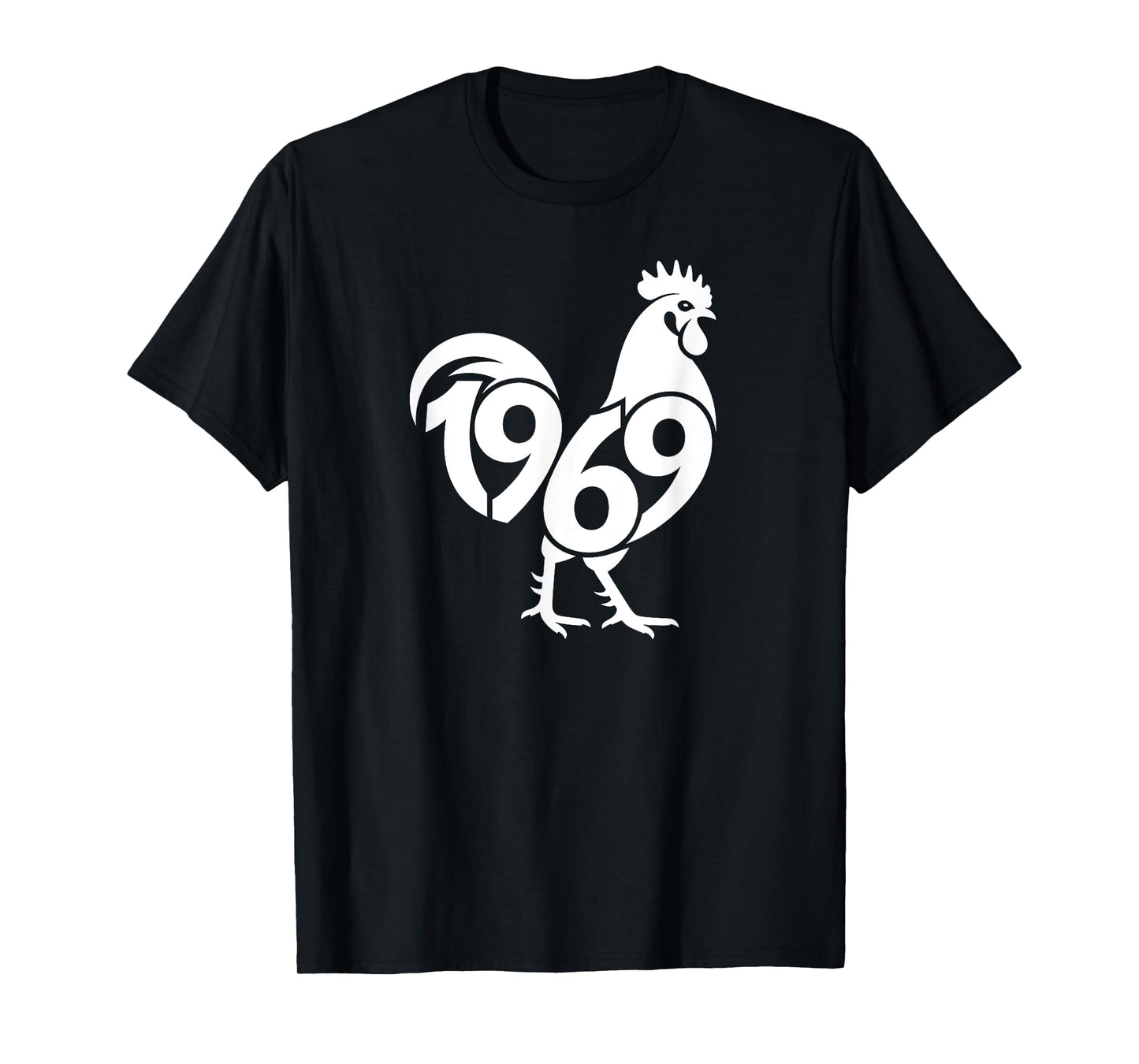 1969 Rooster - Chinese Zodiac Year Personalized Word Art T-Shirt