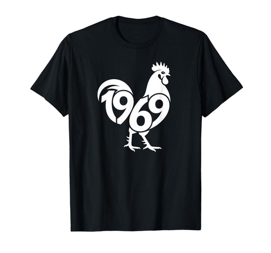 1969 Rooster - Chinese Zodiac Year Personalized Word Art T-Shirt