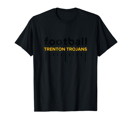 Trenton Trojans Football Lines HS T-Shirt