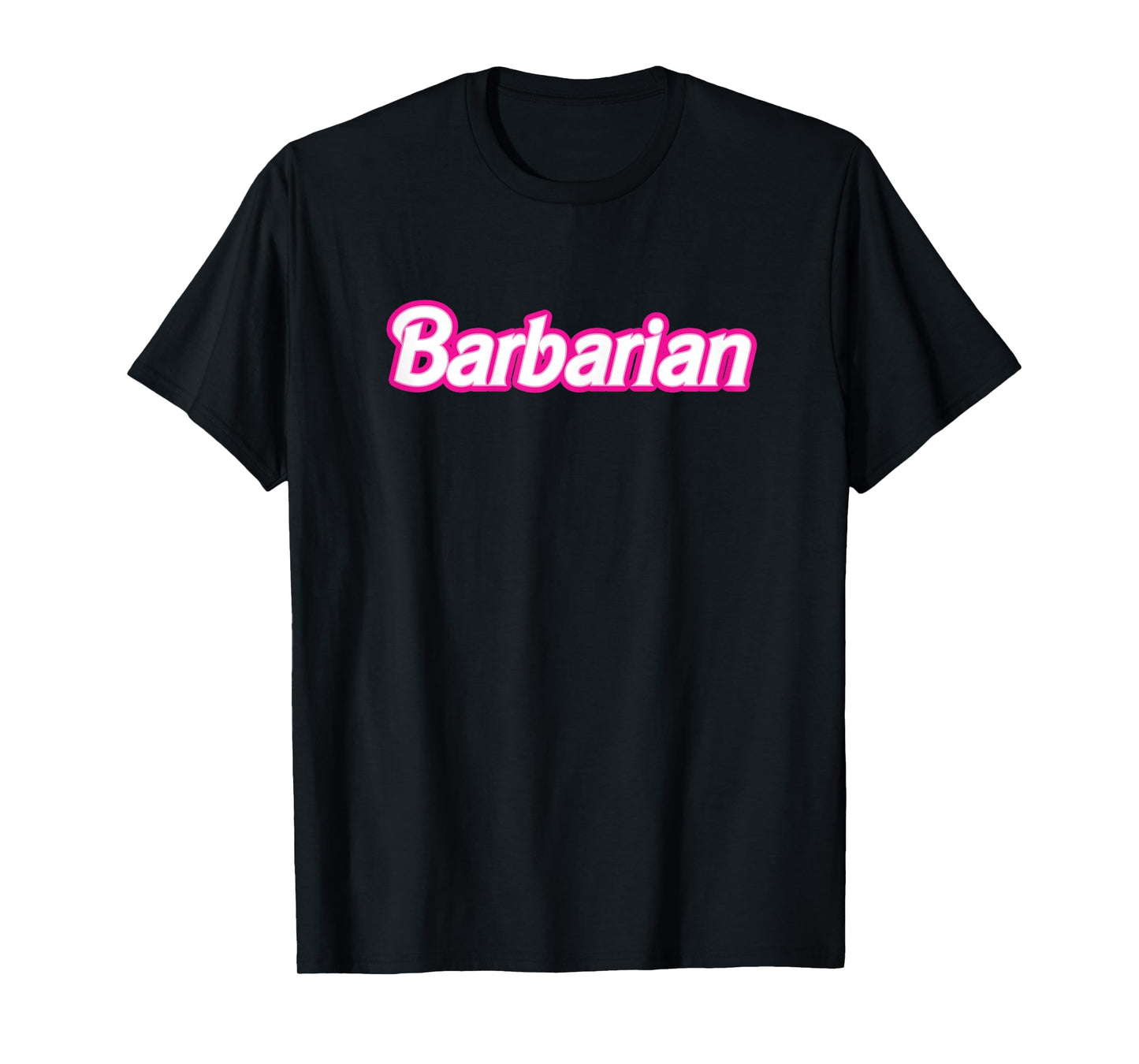 Love The Pink Barbarian Pink Retro T-Shirt