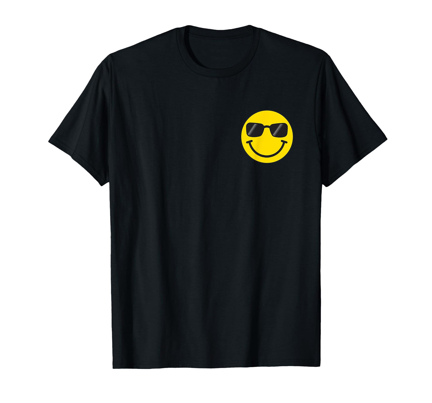 Funny Smiling Emoticon Men Women Graphic Happy Face Smile T-Shirt