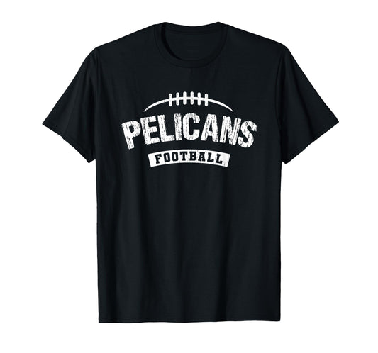 Pelicans Homer Football Distressed HS T-Shirt