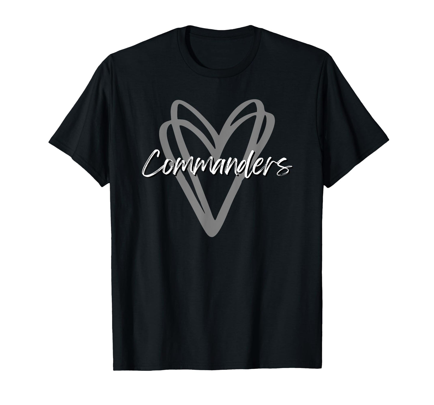 Commanders Washington County Heart Doodle HS T-Shirt
