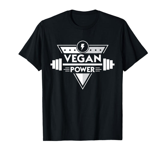 Vegan Power Shirt - Workout Bodybuilding Gift T-Shirt