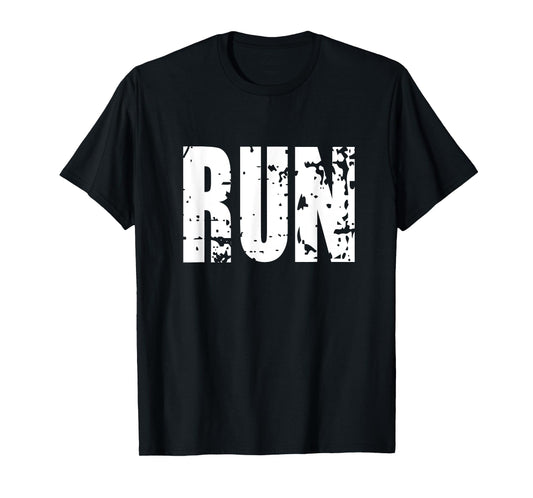 Run Tee Motivational Shirt for Men Retro Feel Runner TShirt T-Shirt