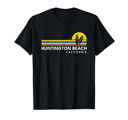 Huntington Beach California CA Vintage Retro Souvenirs T-Shirt
