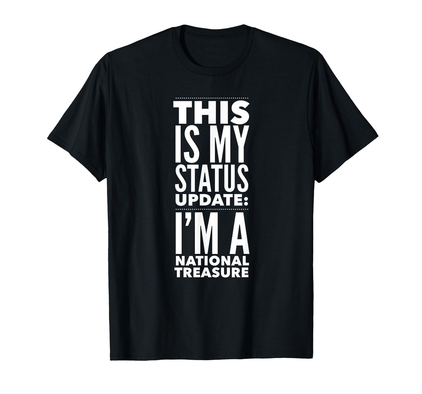 This Is My Status Update I'm National Treasure FUNNY T-Shirt
