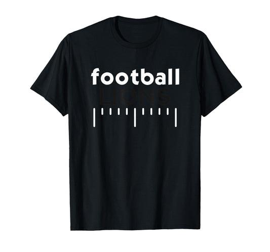 Edwards County Lions Football Lines HS T-Shirt