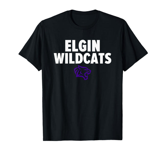 Elgin Wildcats Logo Bold HS T-Shirt